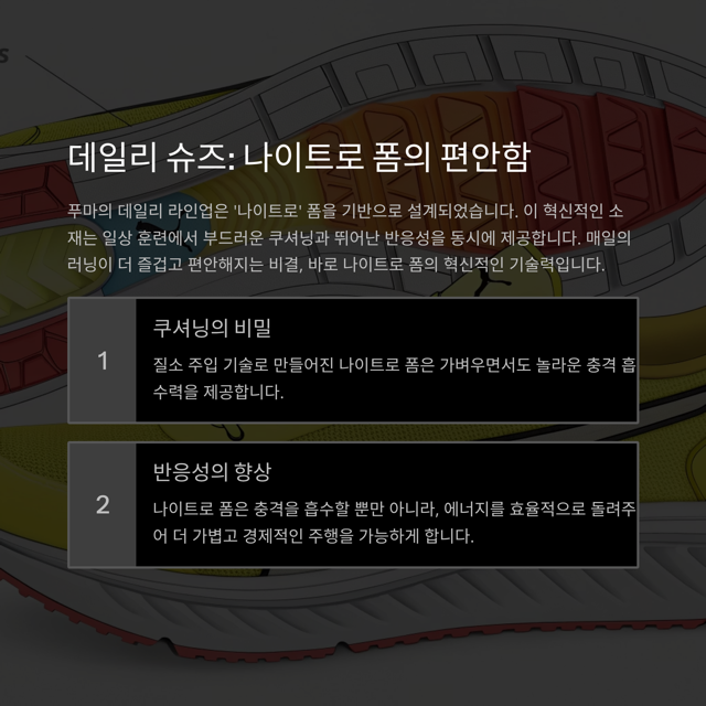 푸마 러닝화 종류