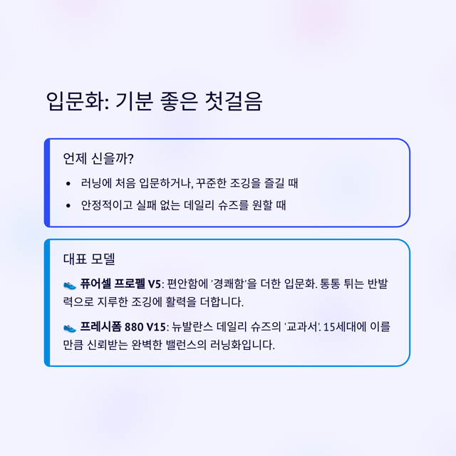 뉴발란스 러닝화 종류