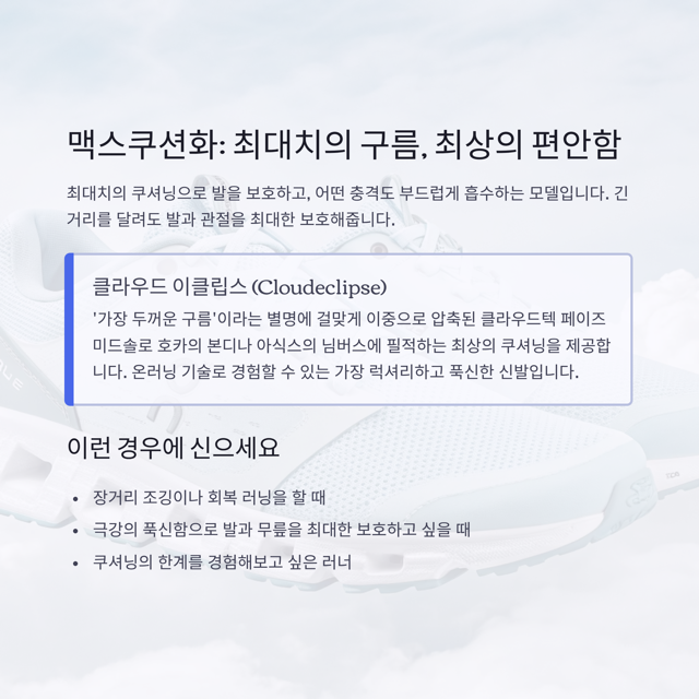 온러닝 러닝화 종류