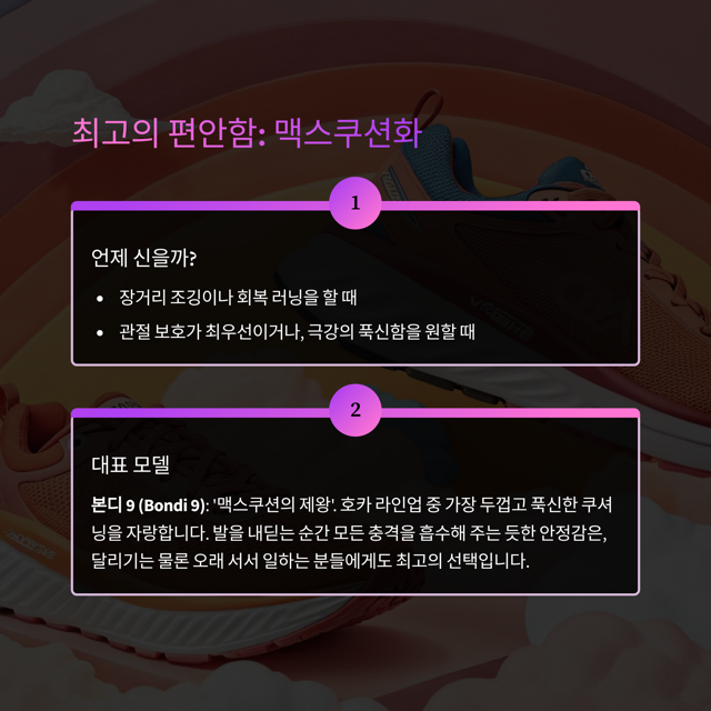 호카 러닝화 종류