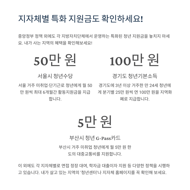 2025년 청년 지원금