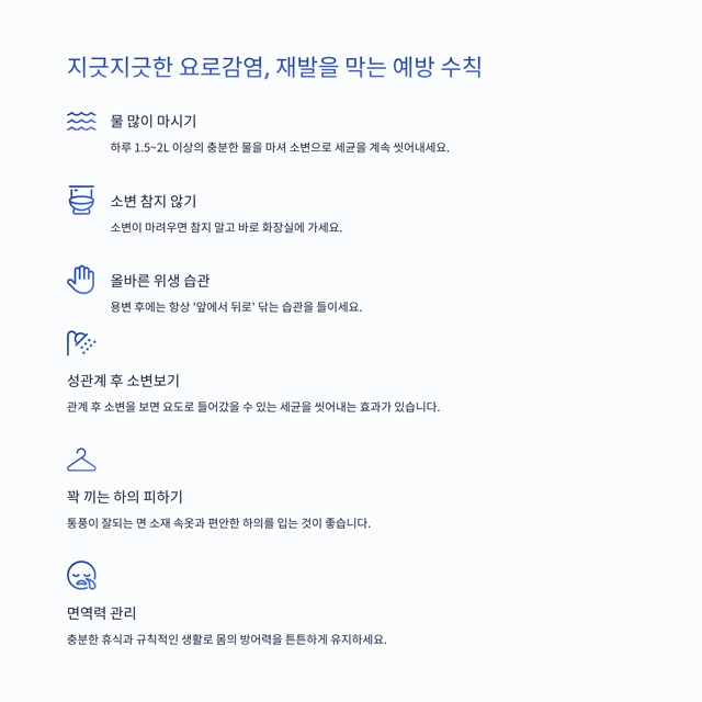 화장실만 자꾸 가고 싶고 찌릿! 혹시 나도 '요로감염'?(원인, 증상, 예방법 총정리)