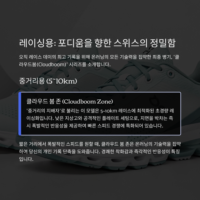 온러닝 러닝화 종류
