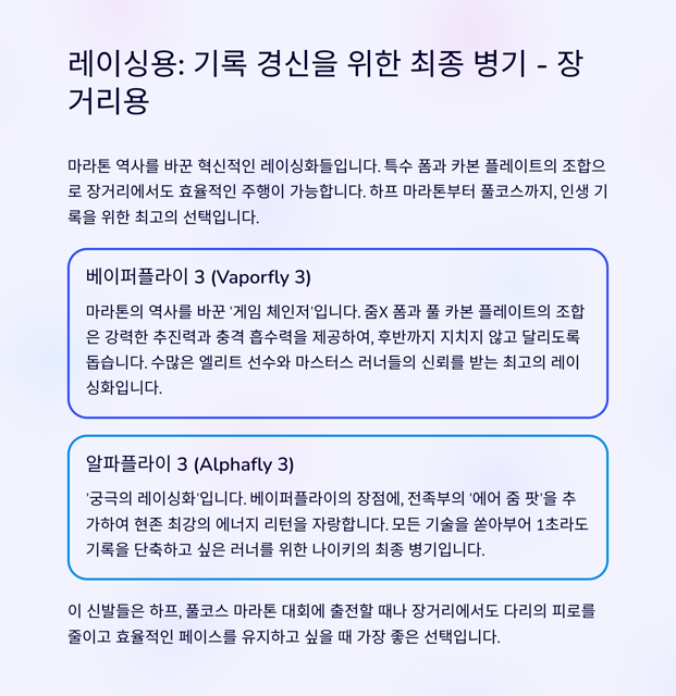 나이키 러닝화 종류