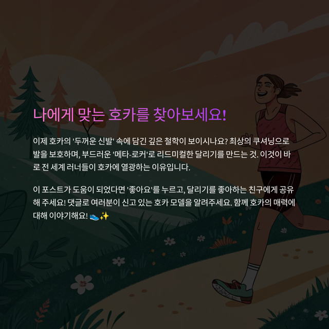 호카 러닝화 종류