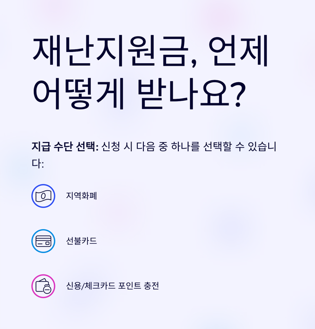 2025년 재난지원금(민생회복지원금) 25만 원 받는 법 완벽 안내
