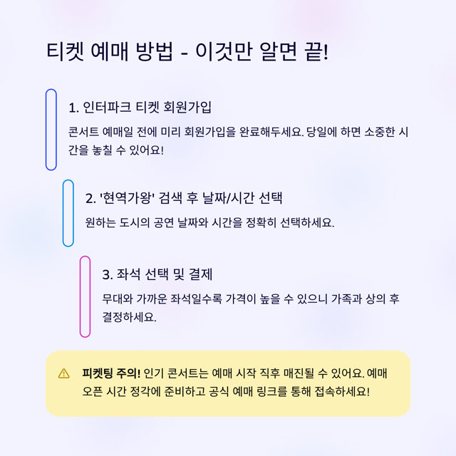 현역가왕 콘서트 2025 전국투어 일정 및 티켓 예매 방법 총정리!