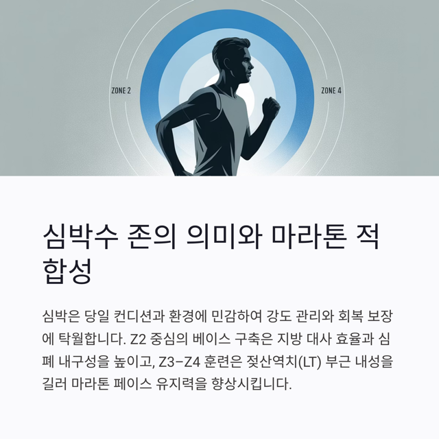 마라톤 경기에서 심박수 존 설정과 운영: 초보부터 기록형까지 실전 가이드