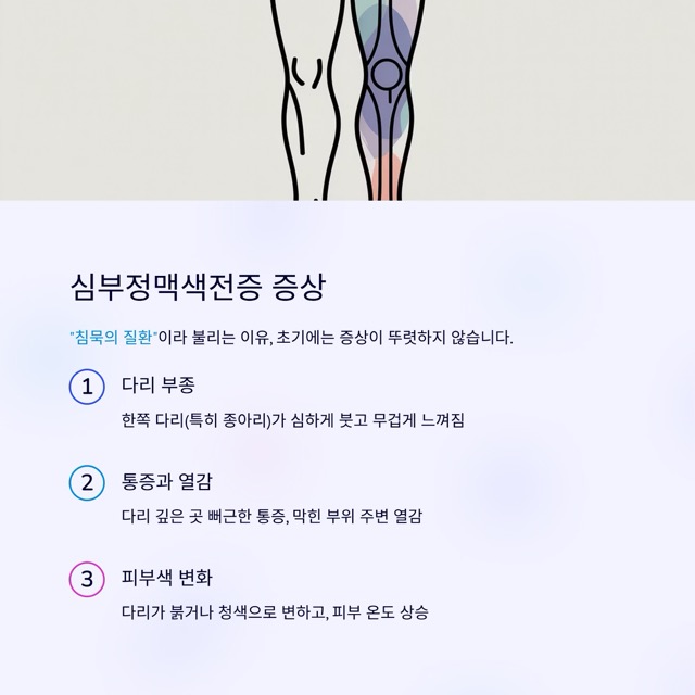 🩺 심부정맥색전증, 혈전이 만들어내는 치명적인 위험