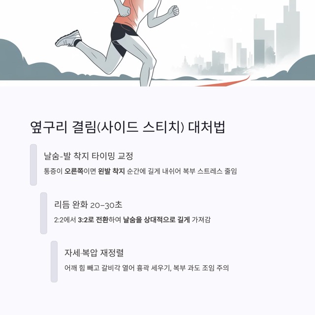 마라톤 호흡법 완벽 가이드: 횡격막 호흡과 2:2 리듬으로 페이스를 지키는 방법