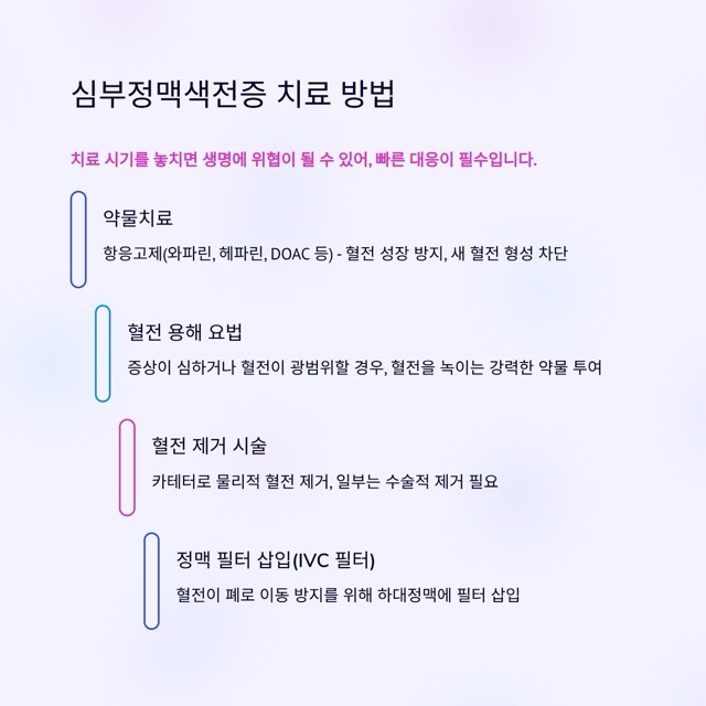🩺 심부정맥색전증, 혈전이 만들어내는 치명적인 위험