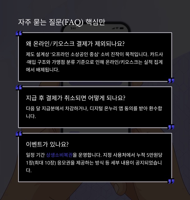 상생페이백 2025 최신 가이드: 9–11월 소비 증가분 20% 환급, 최대 30만원