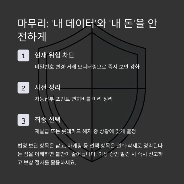 롯데카드 해지, 해킹 이슈 이후 무엇이 달라졌나요?