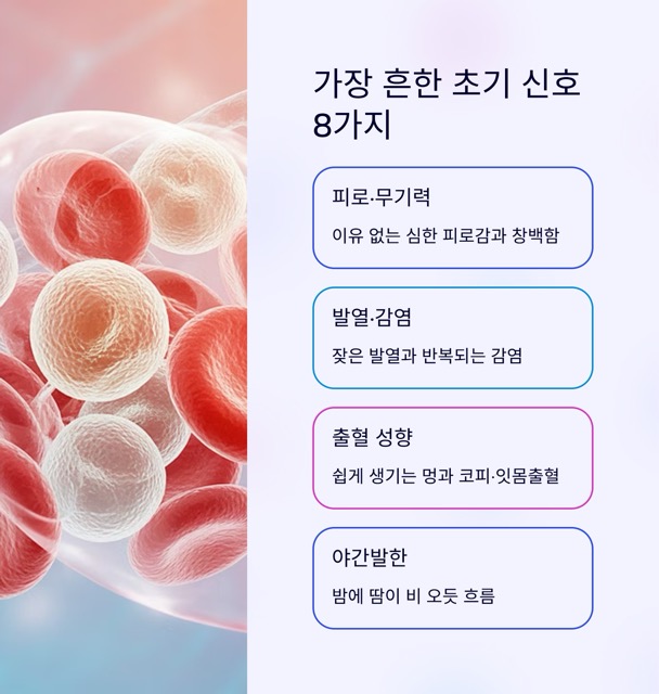 백혈병 초기증상, 무엇을 어떻게 알아차려야 할까요?