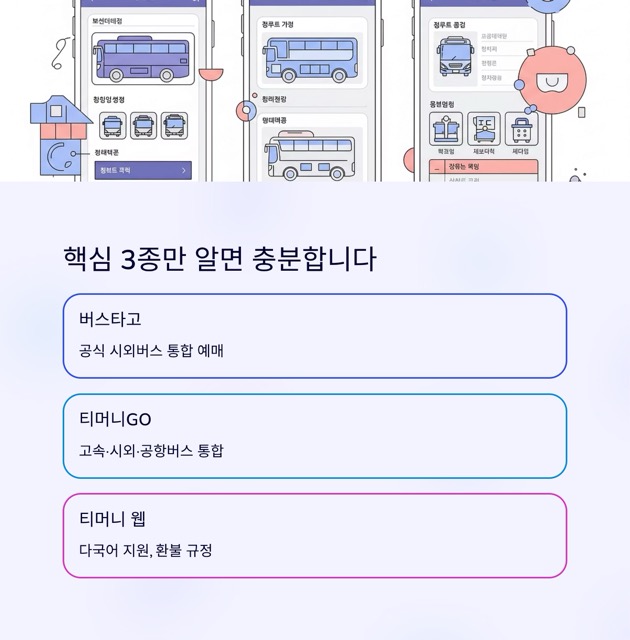 시외버스앱 2025 완벽 가이드: 무엇을 쓰고 어떻게 고를까요?