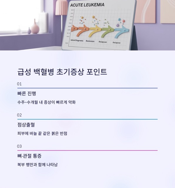 백혈병 초기증상, 무엇을 어떻게 알아차려야 할까요?