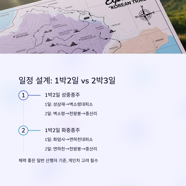 2025 지리산 종주 완벽 가이드: 코스·거리·대피소·지도·준비물·일정(1박2일/2박3일)