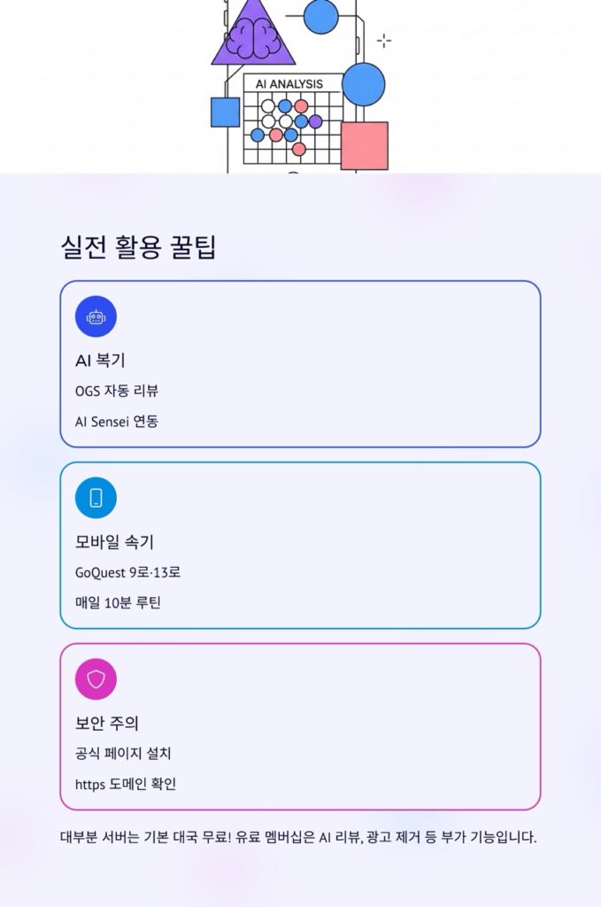 온라인 바둑 어디서 둘까? 2025 최신 비교 가이드(사이트별 특징·요금·후기·선택 팁)