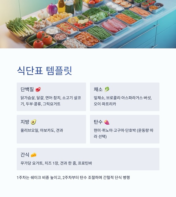 스위치온 다이어트 가이드 : 식단표, 1·2주차 로드맵, 방법, 쉐이크 선택, 후기와 요요 방지까지