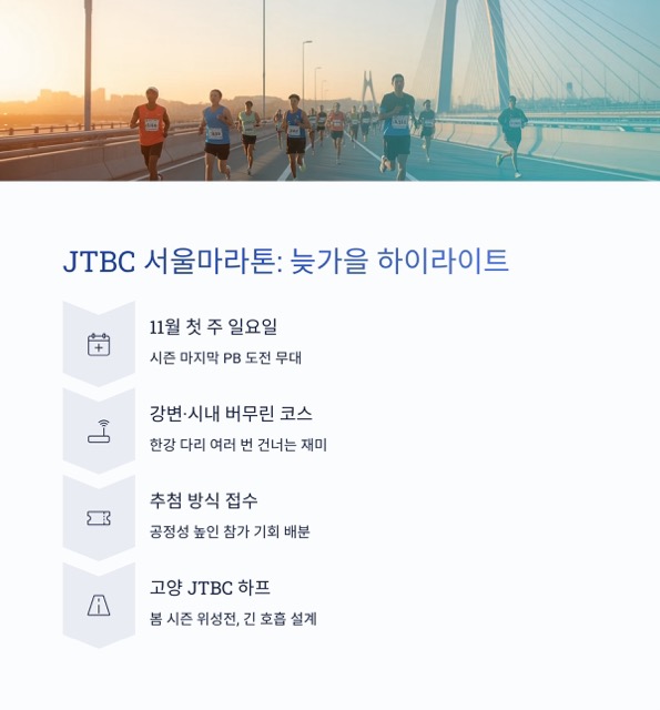 대한민국 3대 마라톤 완벽 정리: 동아·춘천·JTBC 그리고 위성대회까지