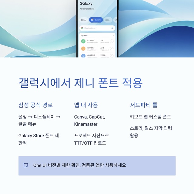 제니 폰트 다운로드 젠 세리프 완전 가이드