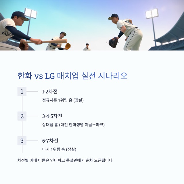 2025 한국시리즈 예매 방법·가격 총정리 (한화 vs LG)