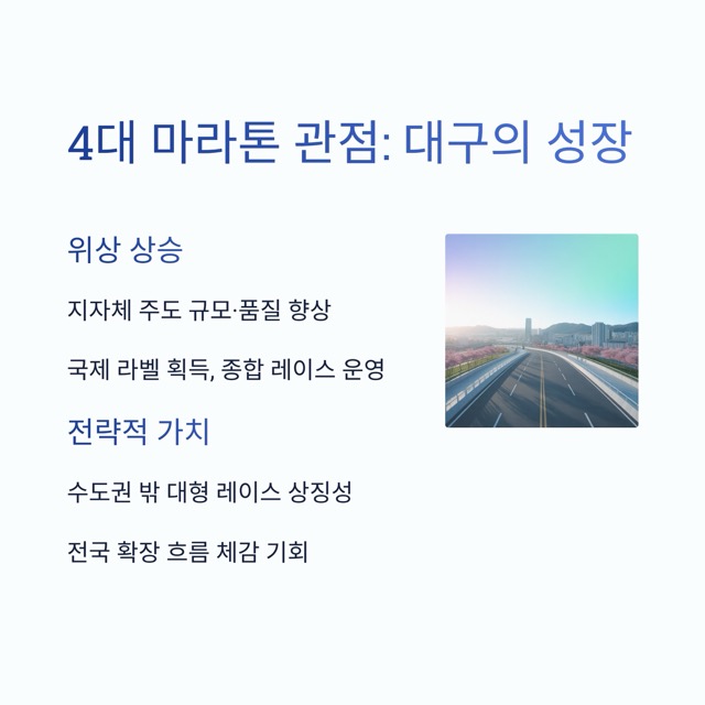 대한민국 3대 마라톤 완벽 정리: 동아·춘천·JTBC 그리고 위성대회까지