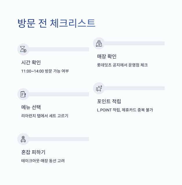롯데리아 착한점심(리아런치) 완전 가이드|시간·메뉴·가격·이용팁