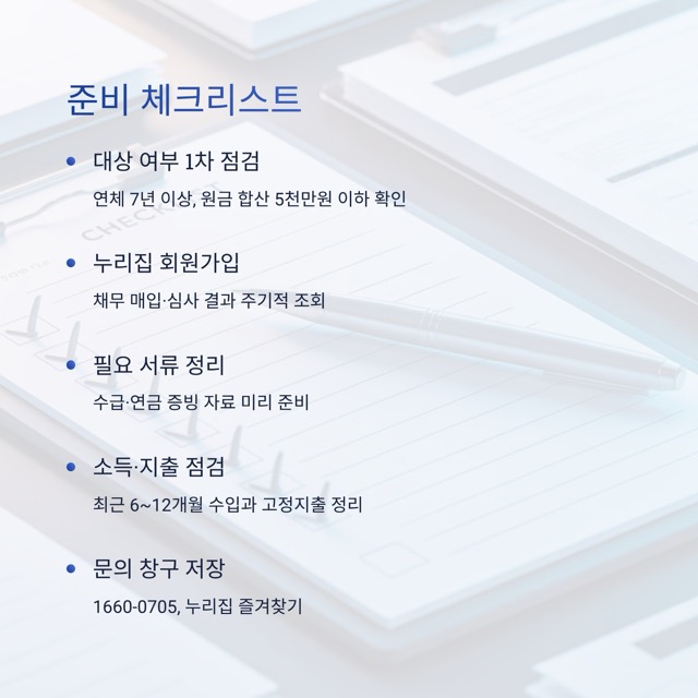 2025 새도약기금 핵심 키워드 모음: 대상, 소각, 채무조정, 추심 중단, 일정