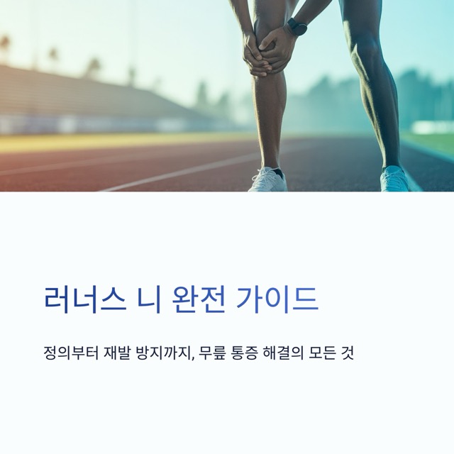 러너스 니 완전 가이드 : 정의·원인·자가 체크·치료·운동 루틴·재발 방지까지