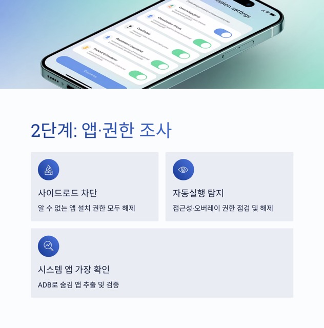 중국폰 백도어 확인법 : 네트워크·앱·시스템 3단계 점검과 안전 복구 루틴