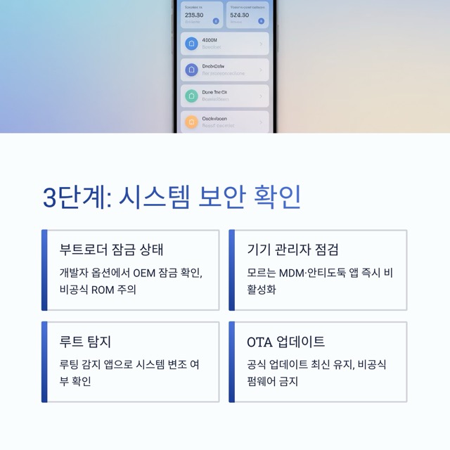 중국폰 백도어 확인법 : 네트워크·앱·시스템 3단계 점검과 안전 복구 루틴