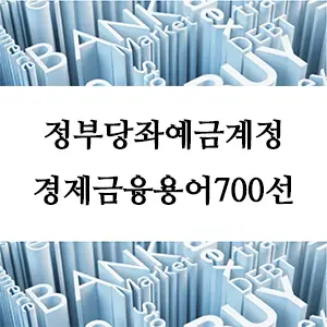 경제금융용어 700선-정부당좌예금계정: 정부의 재정 관리 핵심 계정