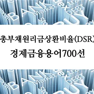 경제금융용어 700선-총부채원리금상환비율(DSR)이란? 금융 필수 지표 이해하기
