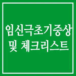 임신극초기증상