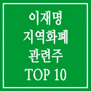 이재명 지역화폐 관련주 TOP10