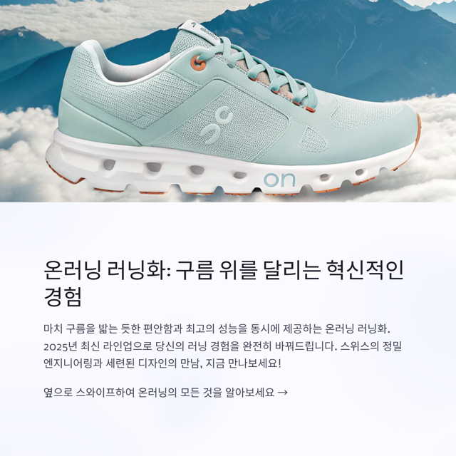 온러닝 러닝화 종류