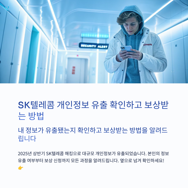 SKT 개인정보 유출 조회 방법, 여부 확인 및 보상 안내