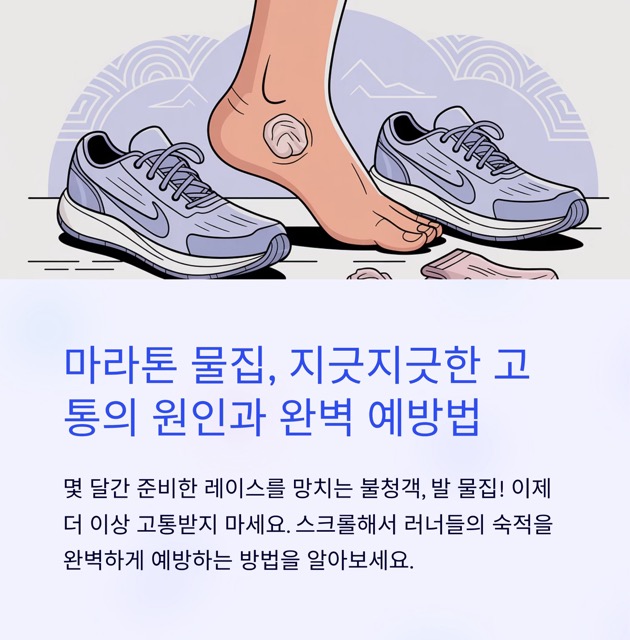 마라톤 발 물집, 지긋지긋한 고통의 원인과 완벽 예방법
