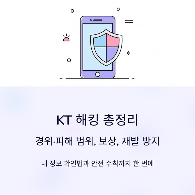 KT 해킹 총정리 : 경위·피해 범위, 보상, 재발 방지, 내 정보 확인법과 안전 수칙