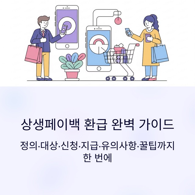 상생페이백 환급 완벽 가이드: 정의·대상·신청·지급·유의사항·꿀팁까지 한 번에