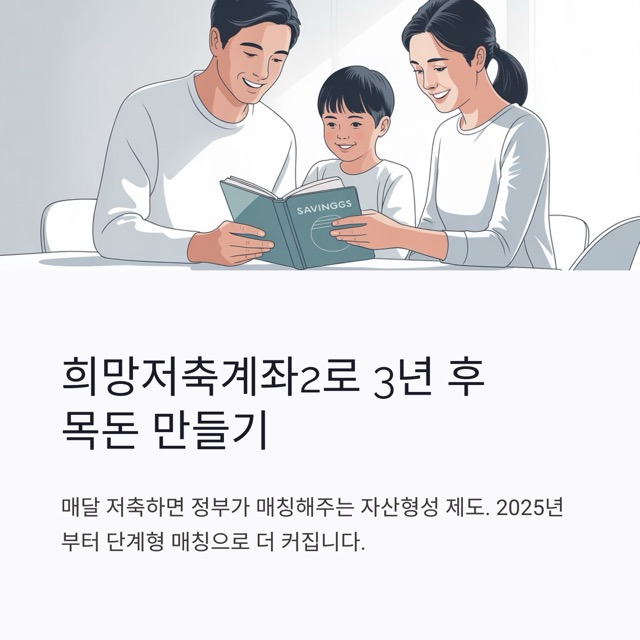 희망저축계좌2 조건, 신청기간, 서류, 신청방법