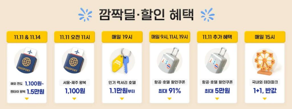 트립닷컴 항공권 할인 11월 할인코드 안내 - 1100원 항공권