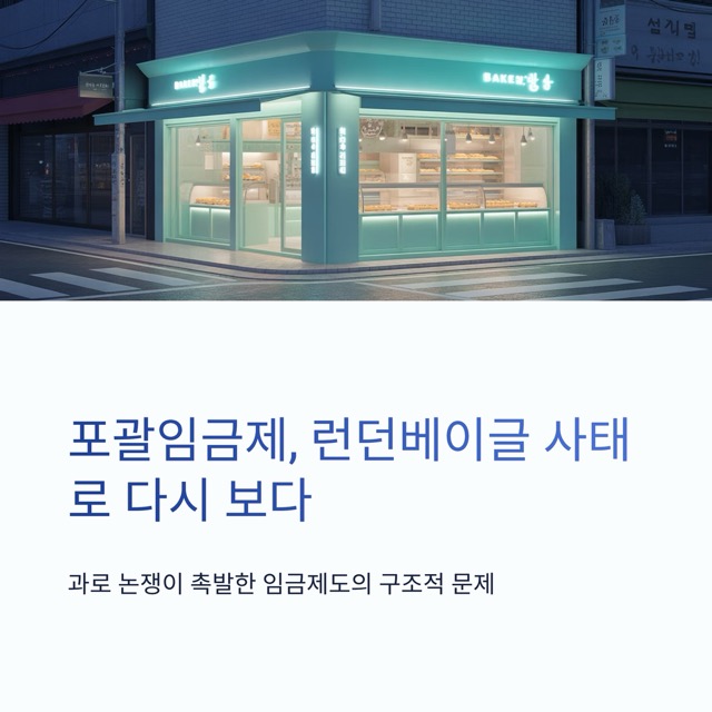 런던베이글 사태로 다시 보는 포괄임금제|정의, 법적 기준, 폐지 논의의 쟁점과 대안