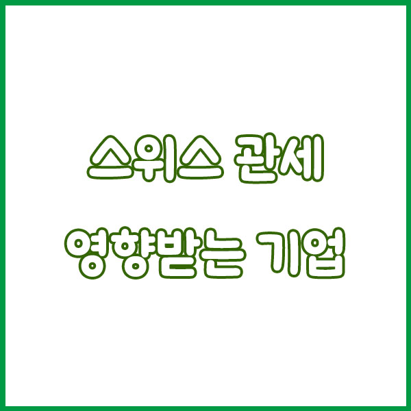 스위스 39% 관세 낮추나… Swatch, Richemont 주가 급등