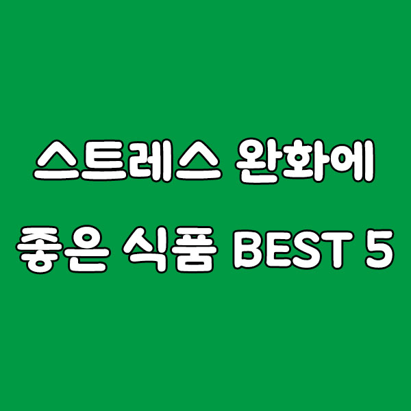 스트레스 완화에 좋은 식품 BEST 5: 먹으면서 마음의 평화를 찾는 법