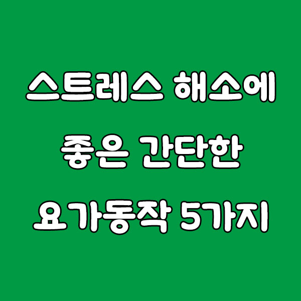 스트레스 해소에 좋은 간단한 요가 동작: 하루 10분으로 마음에 평화를