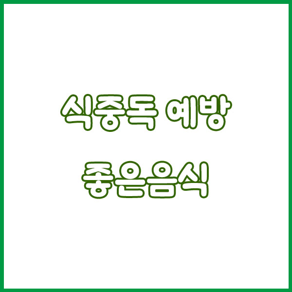 식중독 예방 음식 총정리 - 예방방법 · 원인 · 여름철 대비 가이드 food poisoning prevention